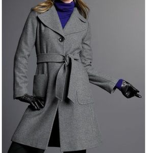 BANANA REPUBLIC Gray Wool Blend Coat